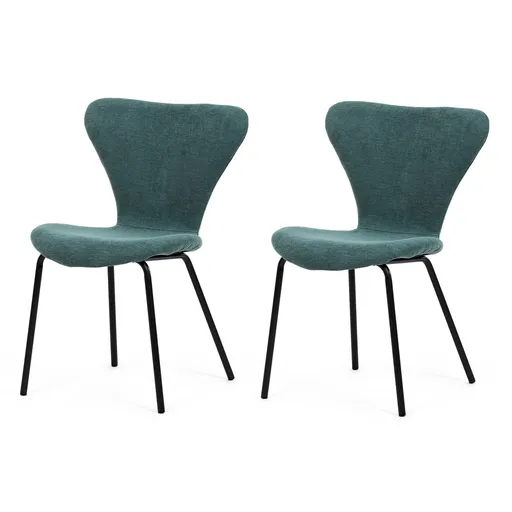 Set de scaune de sufragerie CT-S8010 BLUE2, 2 buc., petrol