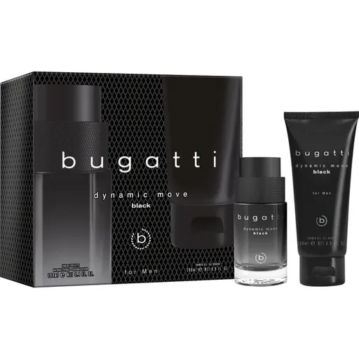 Bugatti Dynamic Move Black - EDT 100 ml + gel de duș 200 ml