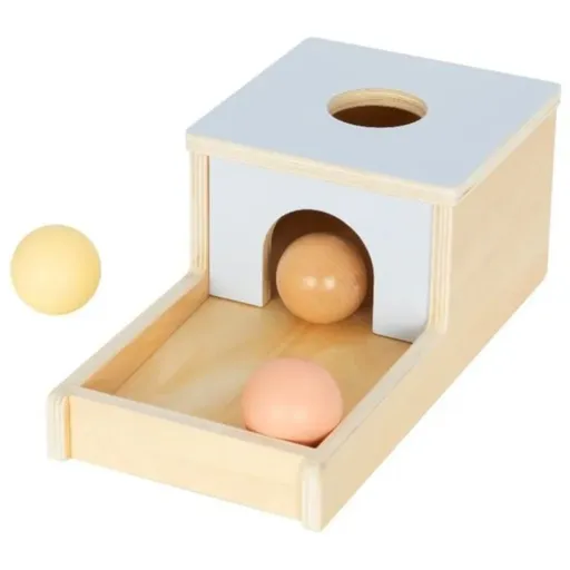 eliNeli Wooden Box With Balls jucărie cu activități din lemn 1 buc