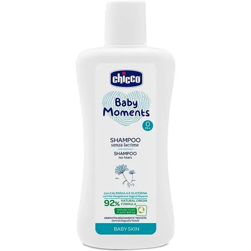 Chicco Baby Moments sampon pentru copii pentru păr 200 ml