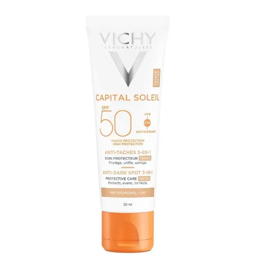 Vichy Cremă de protecție împotriva petelor pigmentare SPF 50+ Capital Soleil 50 ml
