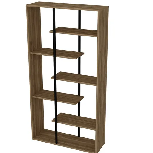 Bibliotecă Presto Black and Walnut