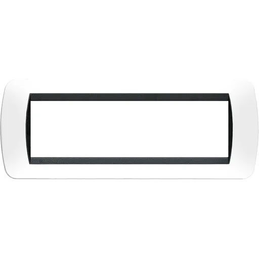 Rama ornament 7 module Living Light Bticino L4807PB, alb