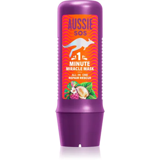 Aussie 1 Minute Miracle Repair Rescue Masca intens hrănitoare pentru păr uscat și deteriorat 250 ml