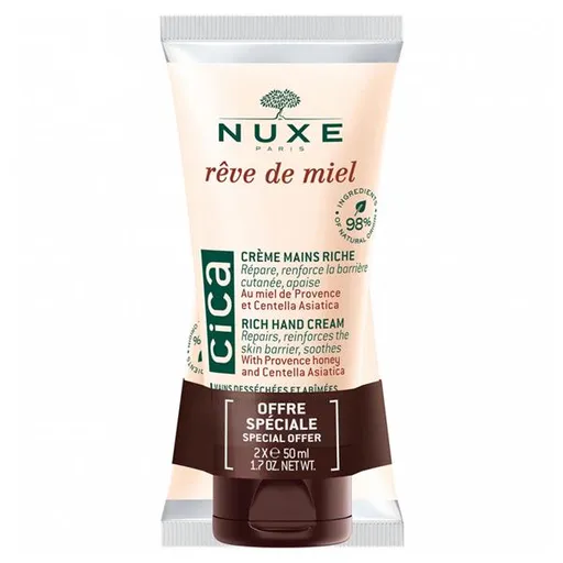 Nuxe Set de creme de mâini Rêve De Miel Cica (Rich Hand Cream) 2 x 50 ml