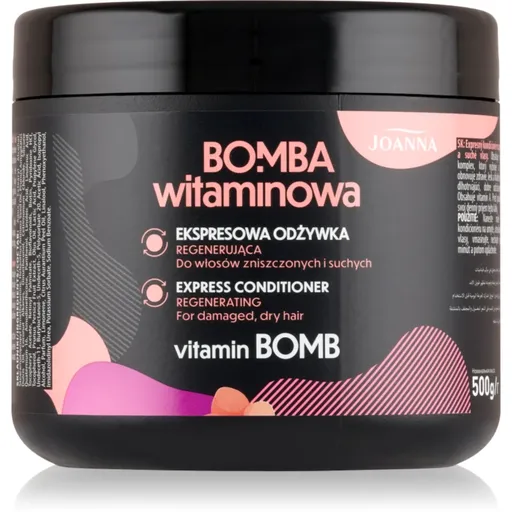 Joanna Vitamin Bomb Express Conditioner balsam regenerator express pentru păr uscat și deteriorat 500 ml