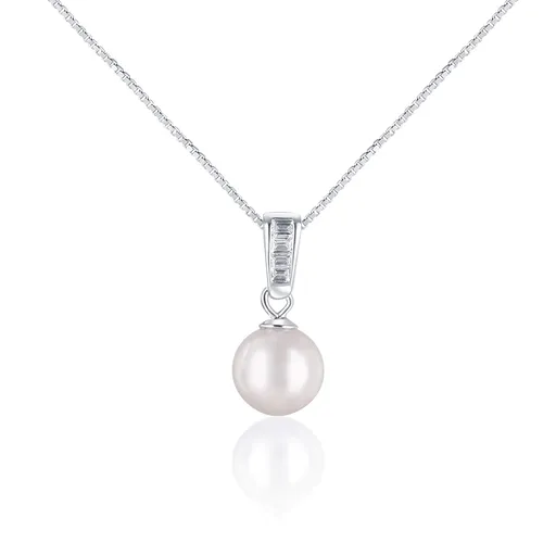 JwL Luxury Pearls Colier elegant cu perlă de mare și cristale JL0658 (lanț, pandantiv)