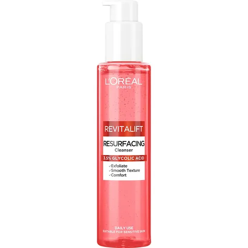 L'Oréal Paris Gel de curățare exfoliant cu acid glicolic Revitalift (Resurfacing Cleanser) 150 ml