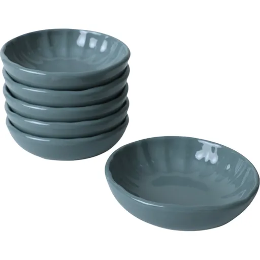 Set of 6 boluri din ceramică Laguna 12 cm, albastru petrol, petrol