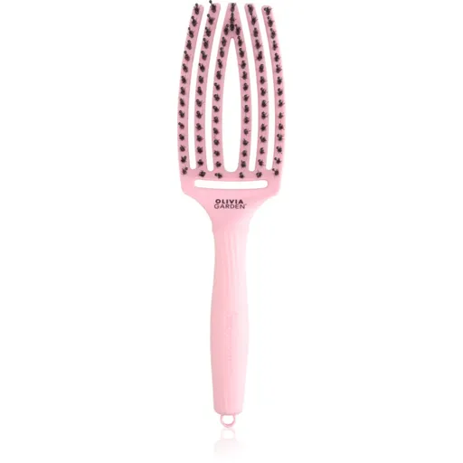 Olivia Garden Fingerbrush ThinkPink Boar & Nylon Jaipur Rose perie de par 1 buc