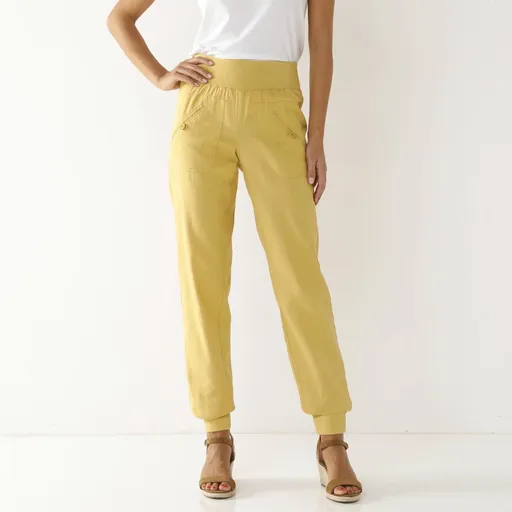 Pantaloni lungi terminați cu tiv elastic