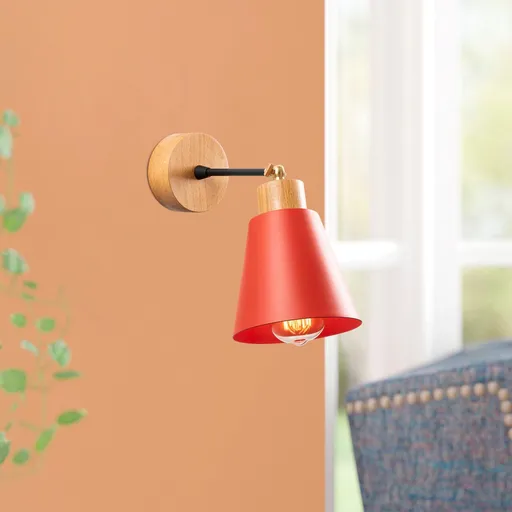 Aplica de perete, Opviq, 525NOR3134, Rosu