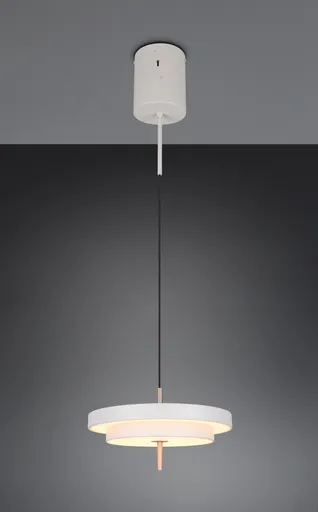 Lustra Keaton, TRIO, 40x150 cm, 34.5W, 1x SMD, metal, gri/auriu