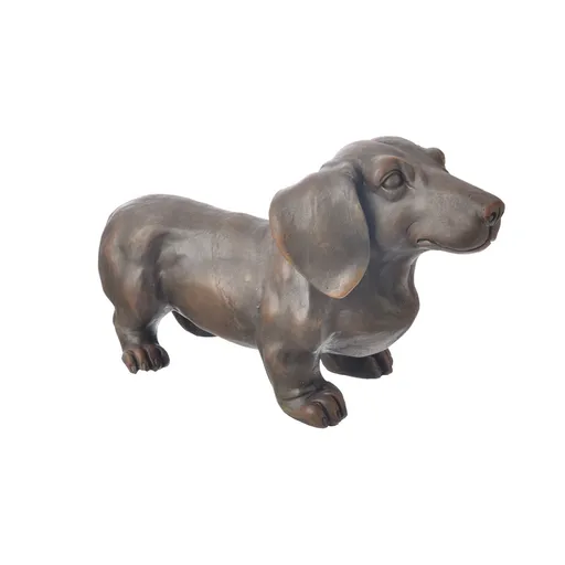 InDecor Câine de vânătoare din ceramică maro, 43 x19 x 26 cm
