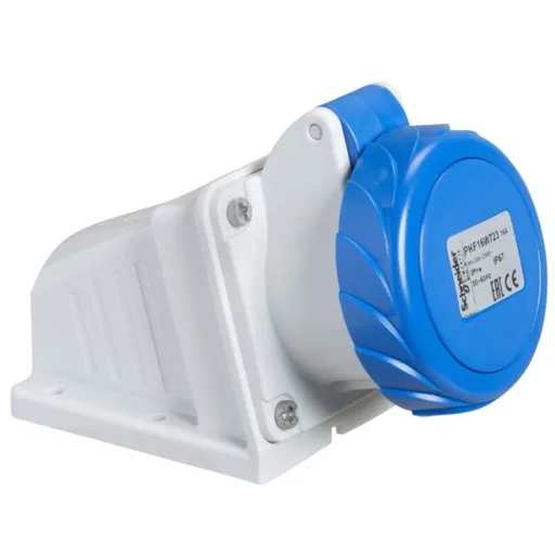Priza Pratika - surub - Angulara - 32A - 2P + E - 200 - 250 V Ac - Perete IP67 Schneider PKF32W723