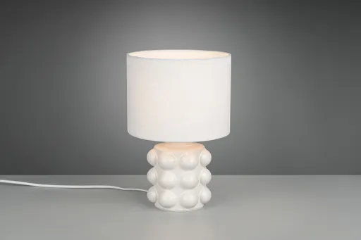 Lampa de masa Kate, RL, 20x30 cm, 40W, 1x E14, ceramica, alb