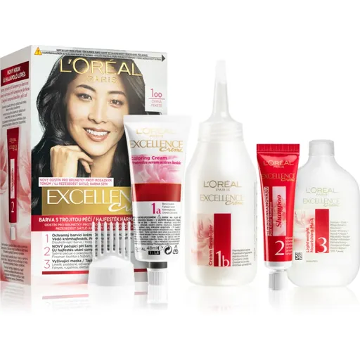 L’Oréal Paris Excellence Creme culoare par culoare 100 True Black 1 buc