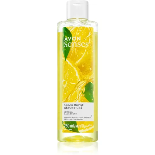 Avon Senses Lemon Burst gel de dus revigorant 250 ml