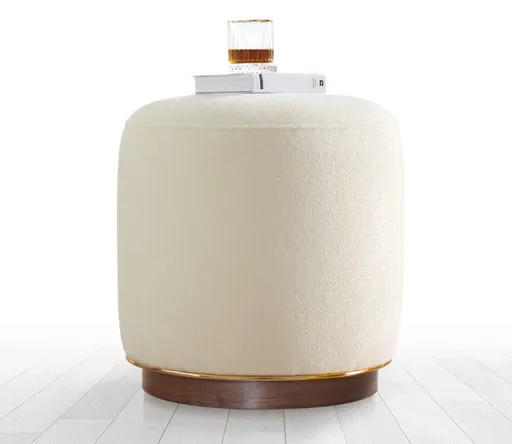 Taburet, Atelier del Sofa, 209FLF1147, Crem