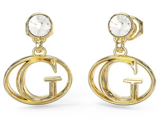 Guess Cercei eleganți suspedati placați cu aur Rivoli JUBE03361JWYGT/U