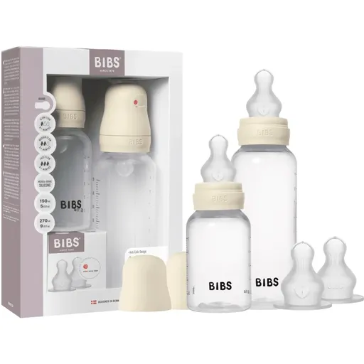 BIBS Anti-Colic Baby Bottle Set biberon anticolici cu suzetă din silicon