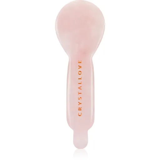 Crystallove Rose Quartz Spoon Eye Gua Sha accesoriu de masaj pentru zona ochilor 1 buc