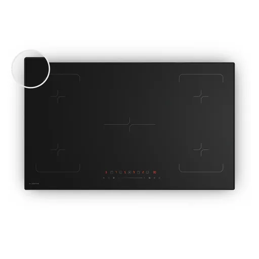 Klarstein Plită cu inducție Velaire, elegantă, minimalistă, puternică, 5 zone de gătit, 7200 W, 90 cm