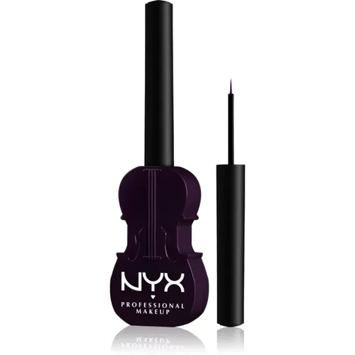 NYX Professional Makeup Wednesday Cello Liquid Liner tuș lichid pentru ochi, cu efect mat culoare 01 Purple 2 ml