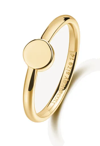 Brosway Inel minimalist placat cu aur Essentials BNL124 52 mm