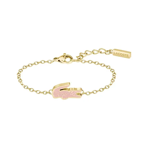 Lacoste Brățară adorabilă din oțel placat cu aur Cutie Croc 2040530