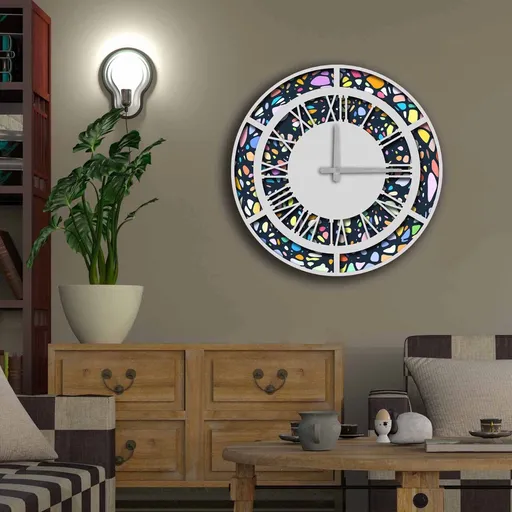 Ceas de perete, 5050MS-052, ø50 cm, Multicolor