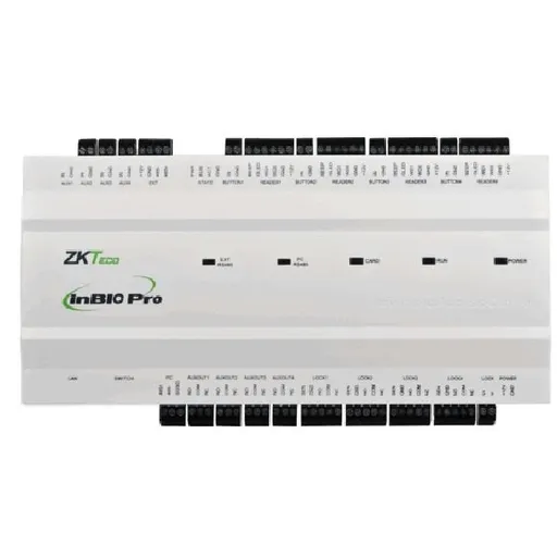 Centrala de control acces biometrica pentru 4 usi bidirectionale ZKTeco INBIO-4-2PRO software ZKBioSecurity