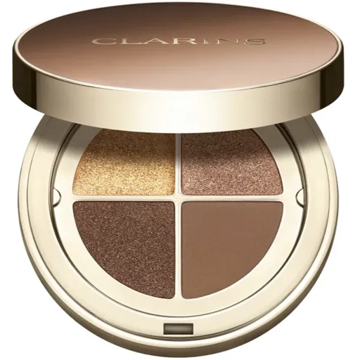 Clarins Ombre 4 Colour Eye Palette paletă cu farduri de ochi pentru un efect de lunga durata culoare 04 - Brown Sugar Gradation 4.2 g