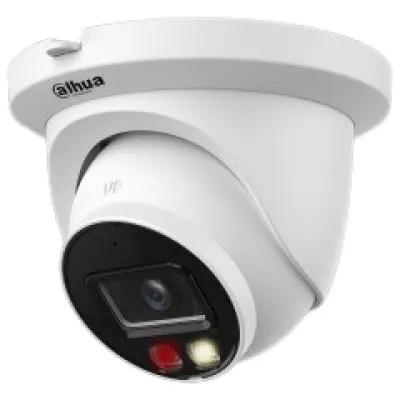Camera dome IP Dahua IPC-HDW2649TM-S-IL-0280B, 6 MP, lentila fixa 2.8 mm, Smart Dual Light (IR/WL 30 m), AI WizSense, slot card, microfon, IP67, PoE