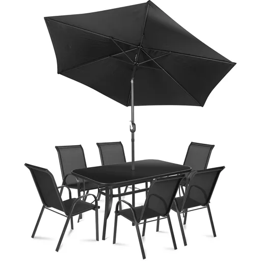 Fieldmann Set de mobilier de grădină Ruby Dark, 8piese