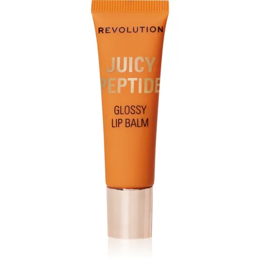 Makeup Revolution Juicy Peptide Lip Balm balsam de buze cu peptide culoare Peach Bellini Orange 8 ml