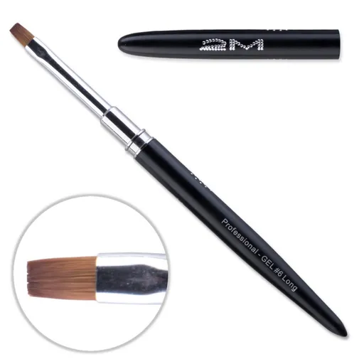 Pensula gel 2M Black Long nr. 6