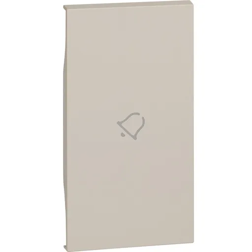 Tasta simbol sonerie 2 module Bticino Living Now KM01M2D, nisip