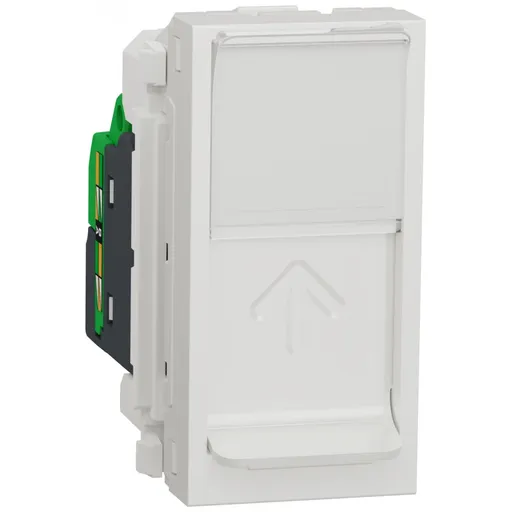 Priza date RJ45, CAT6 FTP, 1 modul Schneider Noua Unica NU344718, alb