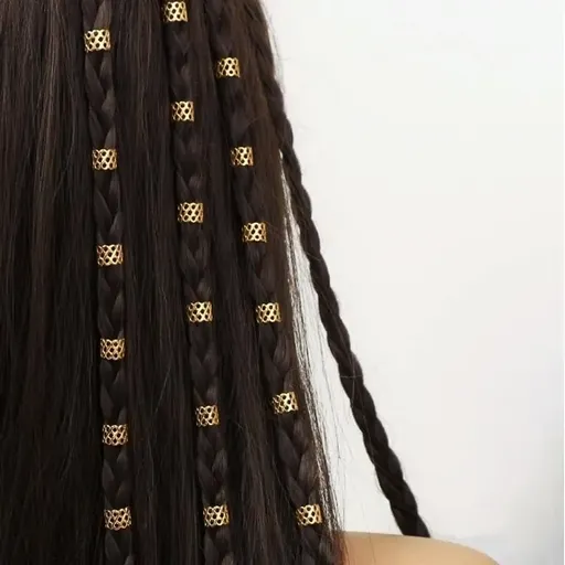 Accesorii pentru Codite Afro, Box Braids, Inele Bohemian Hippie Style, Set 40