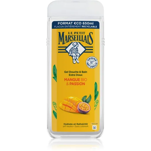 Le Petit Marseillais Mango Bio & Passion Fruit gel de duș mătăsos 650 ml