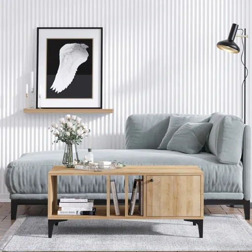 Masuta de cafea, Hanah Home, Rigo, 100x47x50 cm, Stejar