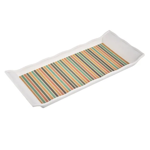 Tava de servit Orion Retro mix de culori, 29,5 x13 cm, multicoloră