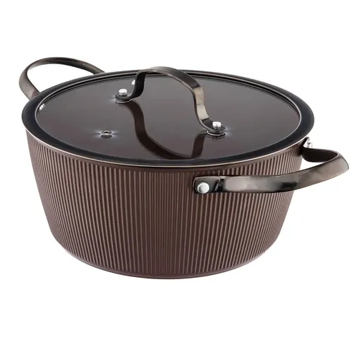 Valdinox Cratiță cu capac Stripes 20 cm, 2,2 l, 20 cm