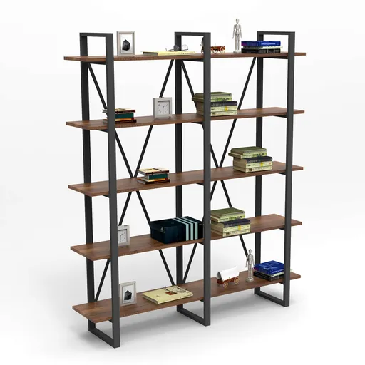 Corp biblioteca, Hanah Home, Mn05-Ba, 154.8x180x34 cm, Maro