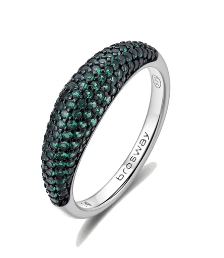 Brosway Inel de argint original Life Green Fancy FLG125 54 mm