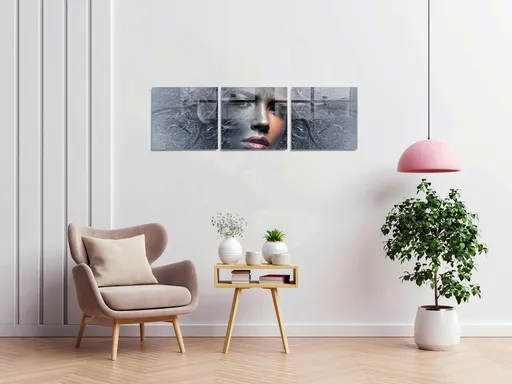 Tablou decorativ, 1291, 60 x 60 cm, 3 piese, Multicolor