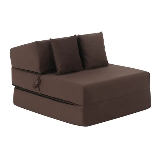 Scaun pliant/saltea PELOS, maro, maro