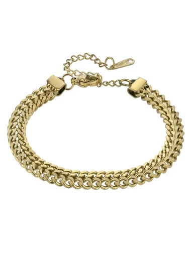 Marc Malone Brățară sofisticată din oțel, placată cu aur MCB24027G