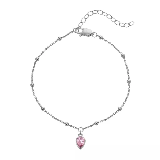 Hot Diamonds Brățară din argint pentru femeile născute în octombrie Silver Whisper SWB034